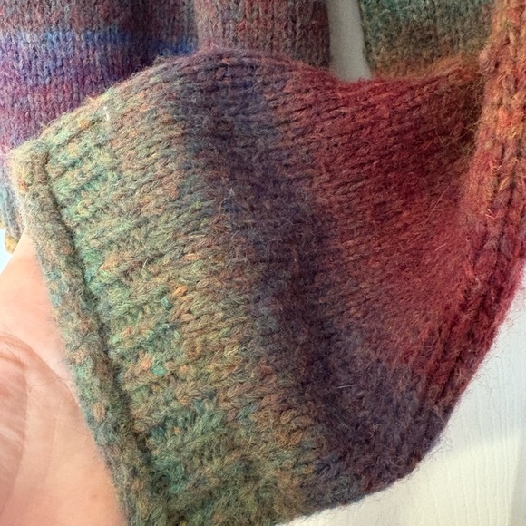 Madewell Wool Blend Multicolor Cropped Sweater - Picture 7 of 7